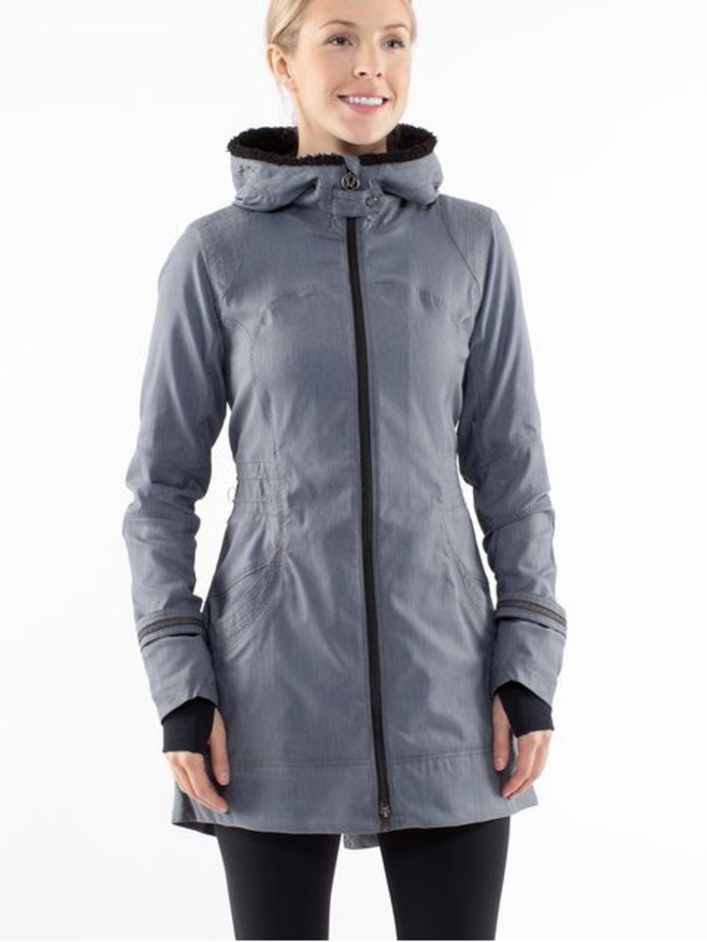 Lululemon apres anorak jacket in dark grey